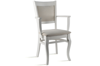 Krzesło stylowe białe/krem model 77 KRZESŁO STYLOWE BIAŁE/KREM MODEL 77