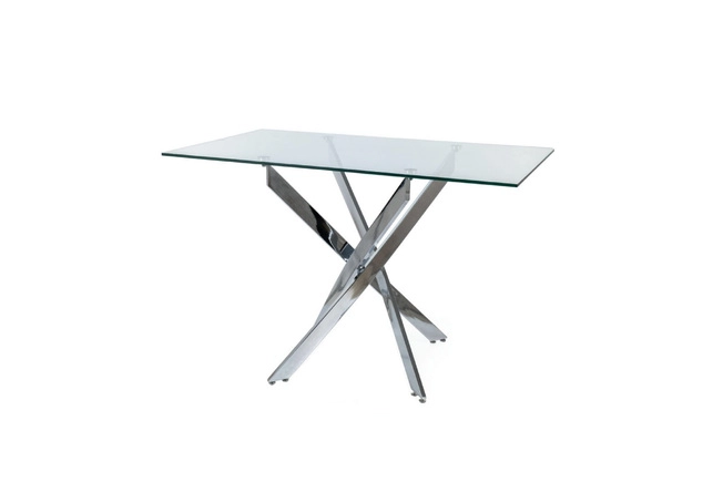 prostokątny stół ze szkła agis do jadalni