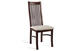 kolor krzesła: ciemny orzech półmat, tapicerka: Tunis 2321