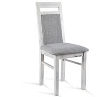 kolor krzesła: biały półmat, tapicerka: Kenzo 8