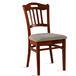 kolor krzesła: kalwados półmat, tapicerka: Tunis 2324
