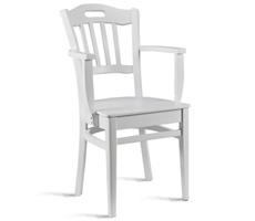 Krzesło stylowe model 62TP białe/krem