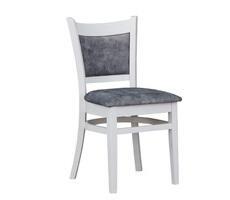 Krzesło stylowe model 74 białe/krem/połysk