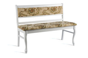 Ławka stylowa model 87 białe/krem/połysk