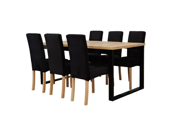 Duży stół do jadalni  + krzesła tapicerowane 