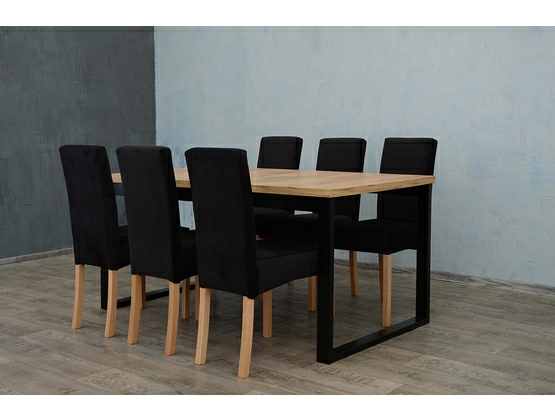 Duży stół do jadalni  + krzesła tapicerowane 