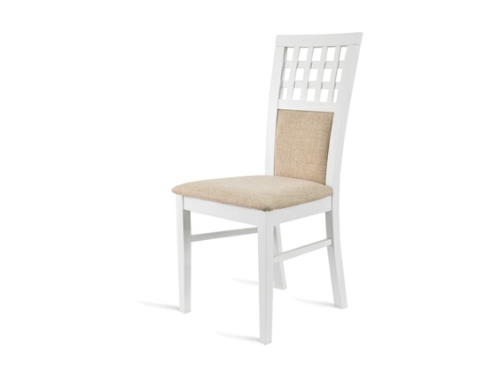 Krzesło do jadalni białe/krem model 23 