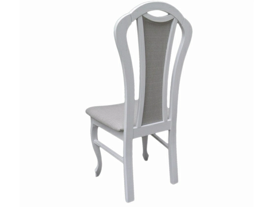 Krzesło stylowe białe/krem model 34