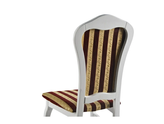 Krzesło stylowe białe/krem model 35