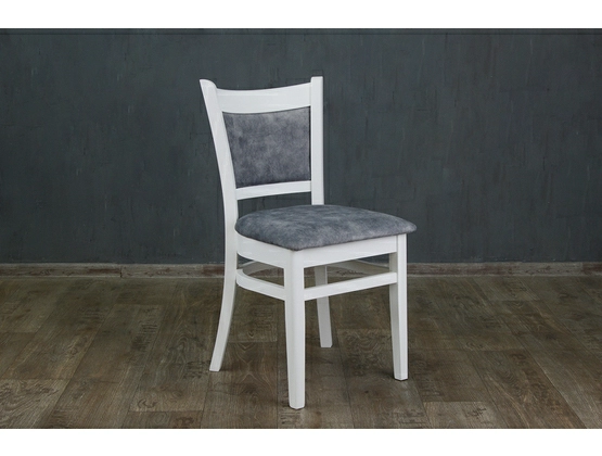 Krzesło stylowe model 74 białe/krem/połysk