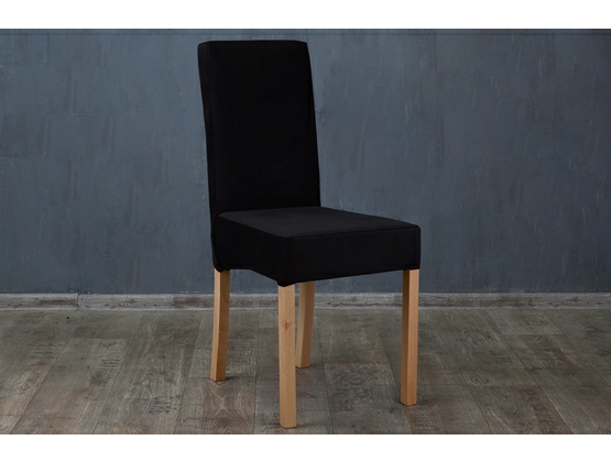 Stół dębowy Simple + krzesła tapicerowane Modena
