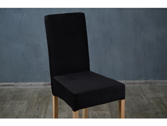 Stół dębowy Simple + krzesła tapicerowane Modena