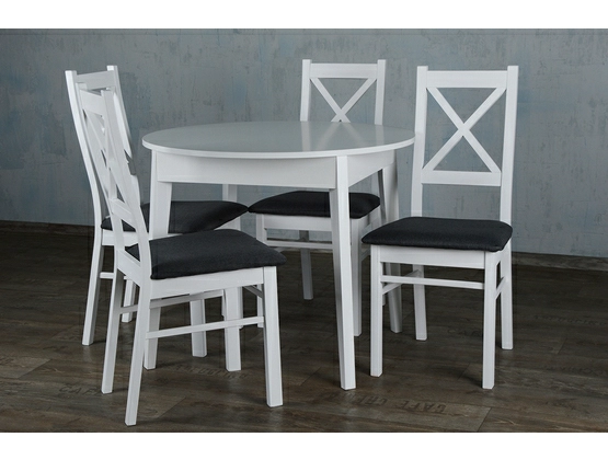 Stół do jadalni Luck + 4 krzesła Rochell