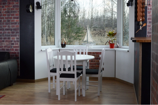 Stół do jadalni ST35  + 4 krzesła model 12