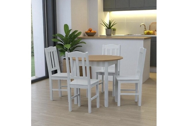 Stół do jadalni ST35  + 4 krzesła model 12