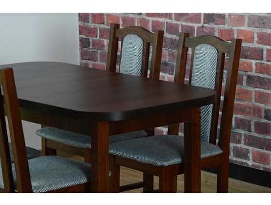 Stół do jadalni ST44 + 4 krzesła tapicerowane