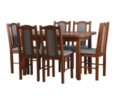 Stół do jadalni ST44 + 6 krzesłeł model 3