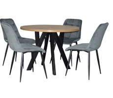 Stół do jadalni Stl 191 + 4 krzesła model Chic