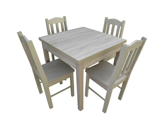 Stół do jadalni W1 + 4 krzesła model 12