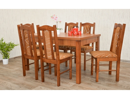Stół do jadalni W1 + 6 krzeseł model 3