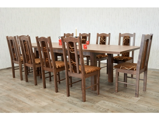 Stół do jadalni W1 z krzesłami model 3