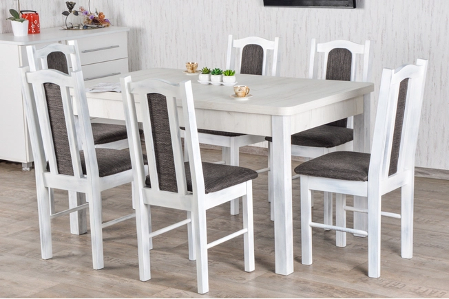 Stół do jadalni W2 z krzesłami model 3