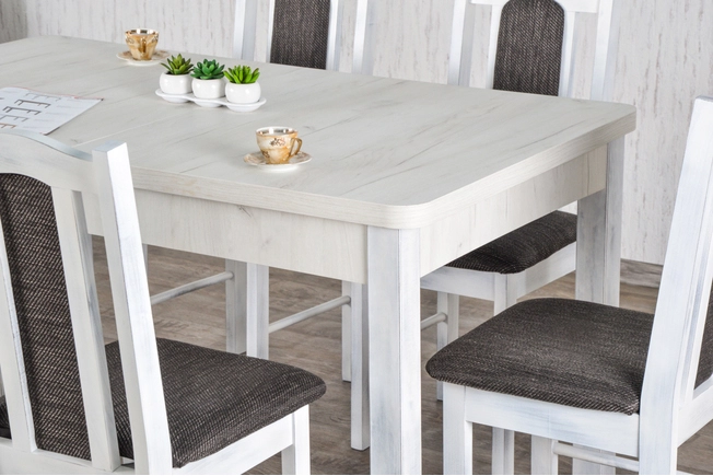 Stół do jadalni W2 z krzesłami model 3