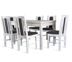 Stół do jadalni W2 z krzesłami model 3