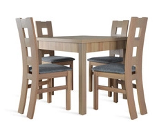 Stół do kuchni W1 z krzesłami model 47