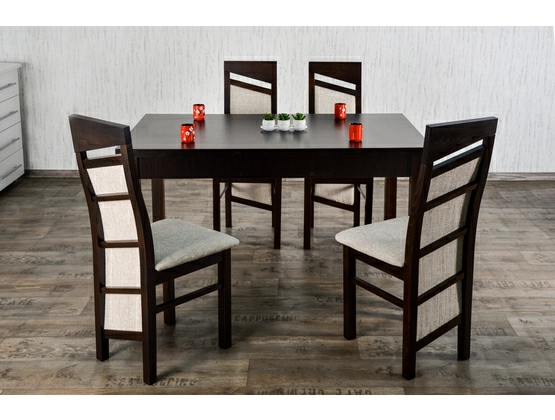 Stół do salonu W1 + 4 krzesła model 63