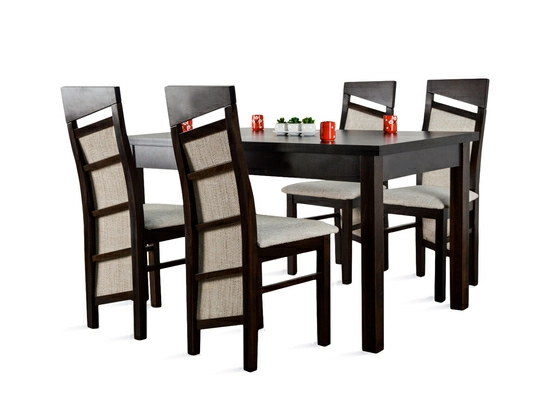 Stół do salonu W1 + 4 krzesła model 63