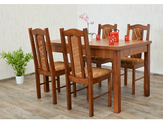 Stół do salonu W1 z krzesłami model 3