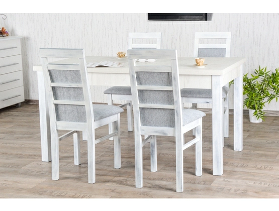 Stół do salonu W1 z krzesłami model 64