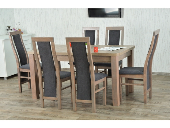 Stół do salonu W2 z krzesłami model 44