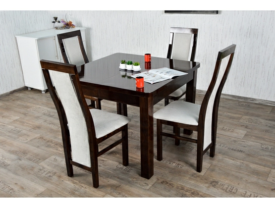 Stół do salonu W2 z krzesłami model 44