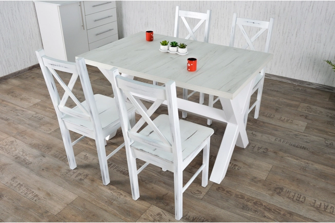 Stół loftowy do kuchni z krzesłami model 79T 