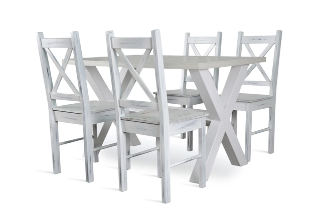 Stół loftowy do kuchni z krzesłami model 79T 