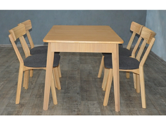 Stół okleina dębowa + 4 krzesła kr 115