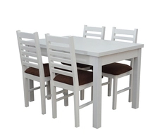 Stół rozkładany do jadalni + 4 krzesła Kr 26