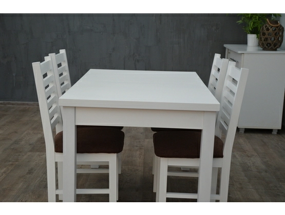 Stół rozkładany do jadalni + 4 krzesła Kr 26
