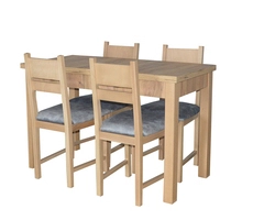 Zestaw stół rozkładany + 4 krzesła model 105N