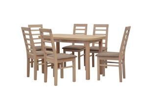 Stół do jadalni - rozkładany do 162cm z krzesłami