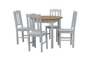 Stół do jadalni ST35  + 4 krzesła model 12