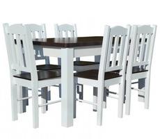 Stół do jadalni W2 + 6 krzeseł model 12