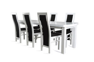 Stół do jadalni W4 z krzesłami model 44