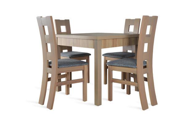 Stół do kuchni W1 z krzesłami model 47