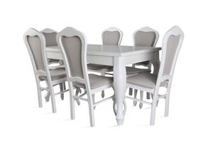Zestaw Stół ludwik rozkładany i 6 krzeseł