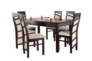 Stół do salonu W1 + 6 krzeseł model 63