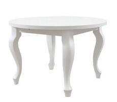 Stół okrągły rozkładany kolor biały